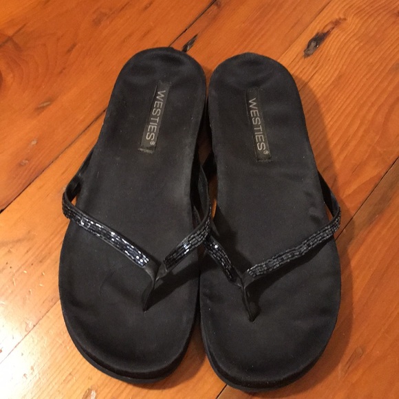 westies Shoes - 3/$20 Westies Beaded Thong Sandals